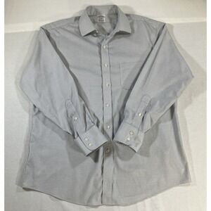 Brooks Brothers Regent 16-33 Blue Striped Supima Cotton Non-Iron Dress Shirt